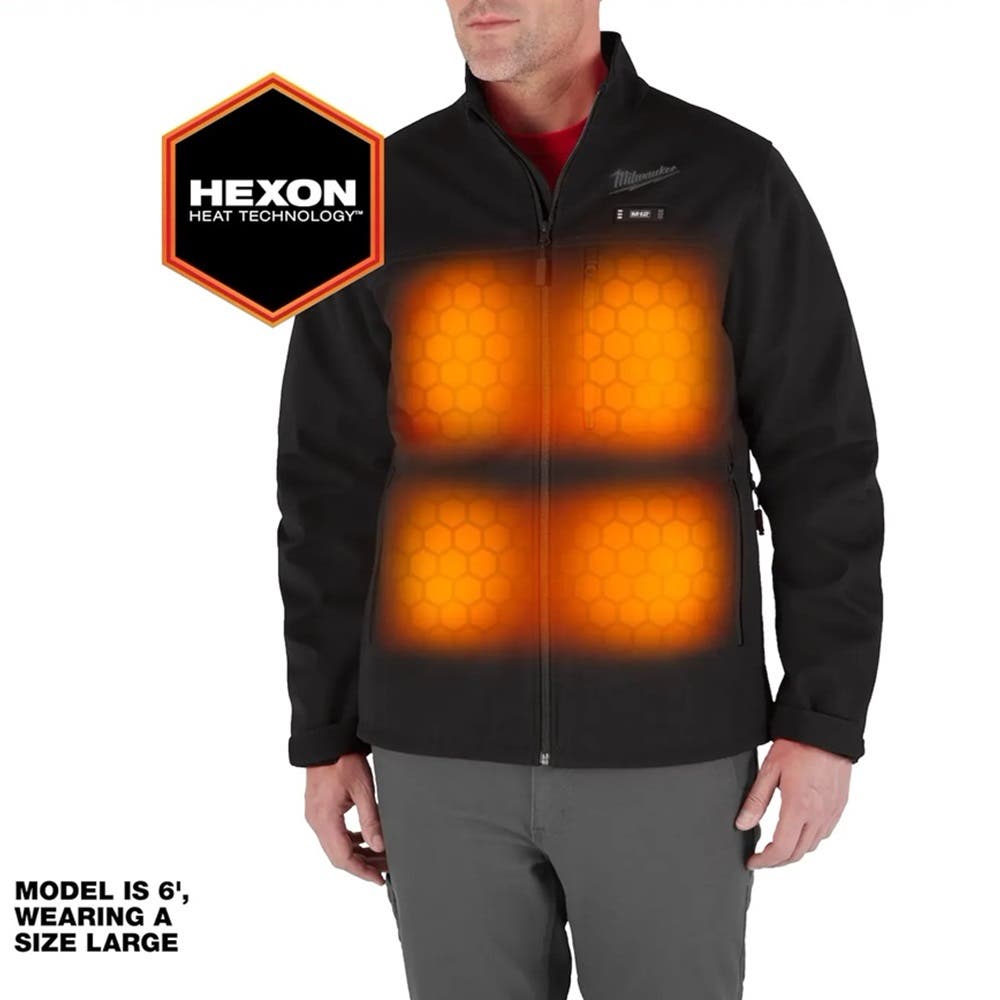 Milwaukee M12 Heated TOUGHSHELL Jacket Black Size Large M100B 20L