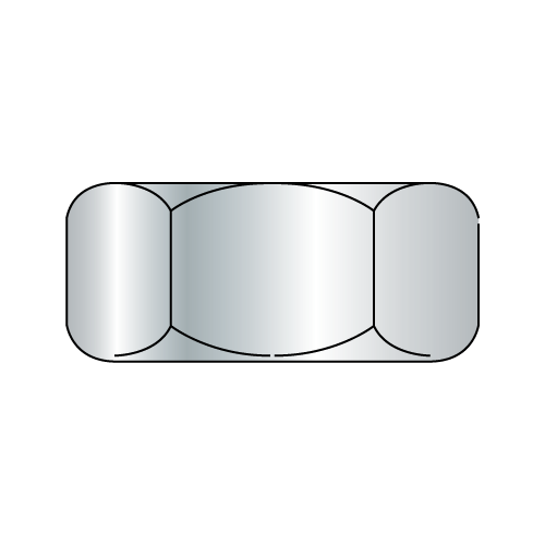 7/8"-9 Grade 2 Finished Hex Nuts, Coarse Thread, Steel, Zinc Plated