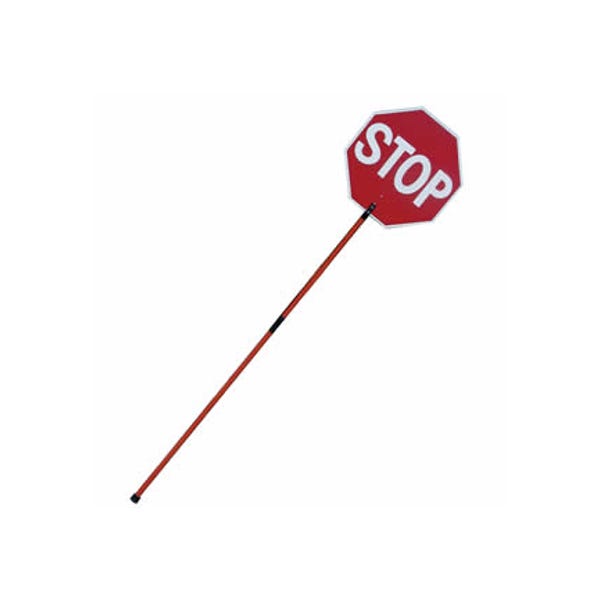 24" x 24" Stop / Slow Safe-T-Paddle Sign, Reflective, 93" Telescoping Handle - Collapses to 55"
