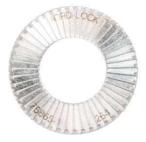 Nord-Lock 254 SMO High Performance Stainless Steel Wedge Lock Washers, Bolt Size: M24, Outer Diameter: 1.91", Enlarged Outer Diameter, NORD NL24-SP-254SMO