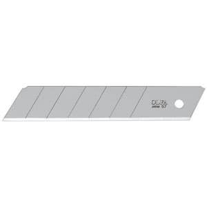 25mm Silver Snap-Off Blades (Pack of 5), 7 Segments, Double Honed, Premium Carbon Tool Steel, OLFA HB-5B