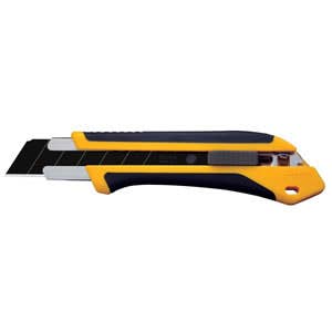 25mm Fiberglass Reinforced Auto-Lock Utility Knife with Black Ultra Sharp Snap Off Blade, Auto-Lock Blade Actuator, Anti-Slip Rubber Grip, No Tool Blade Change, Lanyard Hole, OLFA XH-AL