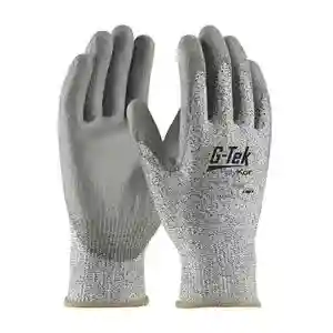 G-Tek® PolyKor™ ANSI Cut Level A3 Seamless Knit PolyKor™ Blended Gloves with Polyurethane Coated Smooth Grip on Palm & Fingers, EN 388, PIP 16-530 - Extra Large