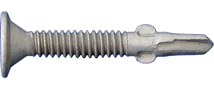 #6 x 3/8" Self-Drilling Screws, Phillips Pan Head, #2 Point, #2 Phillips Driver, Zinc Plated