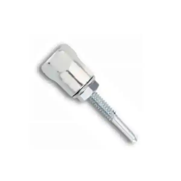 1/4" Powers Vertigo Steel Vertical Rod Hangers, #5 Point for Beams, 1-1/2" Screw Length, Carbon Steel Zinc Plated,