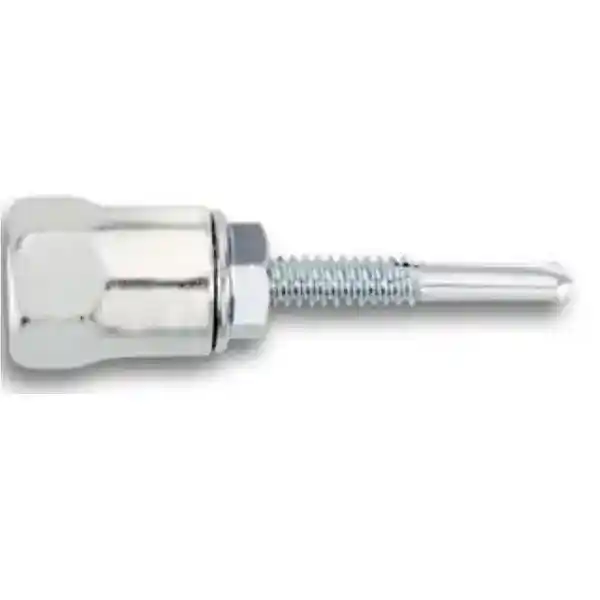 3/8" Powers Vertigo Wood Side Rod Hangers, 2-1/2" Screw Length, Carbon Steel Zinc Plated,