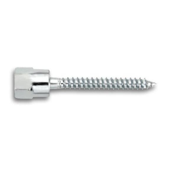 1/2" Powers Vertigo Wood Vertical Rod Hangers, 2-1/2" Screw Length, Carbon Steel Zinc Plated,