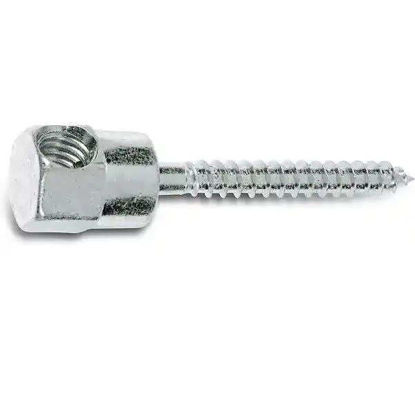 1/4" Powers Vertigo Steel Side Rod Hangers, #3 Point for Purlins, 1" Screw Length, Carbon Steel Zinc Plated,