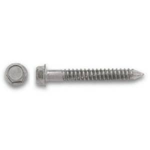 3/16" x 2-1/4" Powers Tapper Concrete Screws, Hex Washer Head, 410 Stainless Steel
