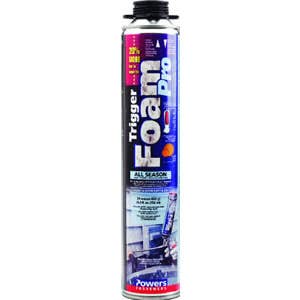 Powers TriggerFoam Pro Expanding Polyurethane Foam, All Season Formula 29 oz.