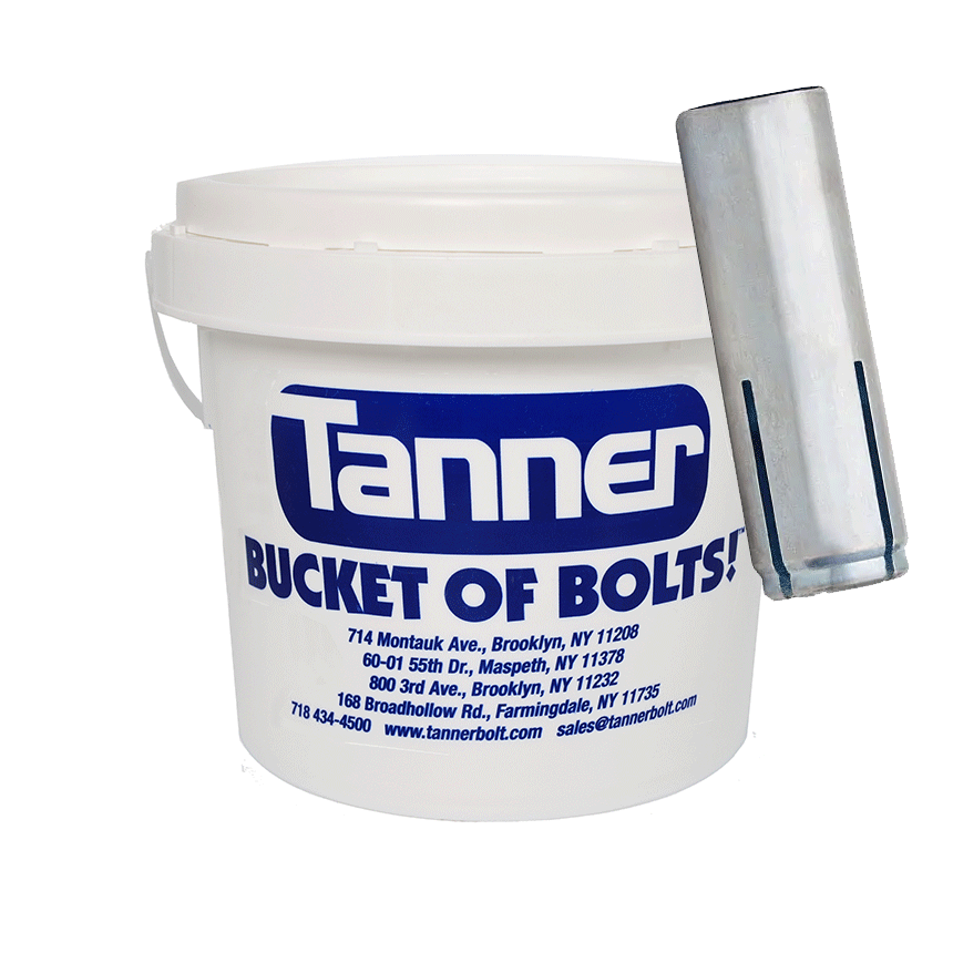 3/8" x 16" Dropin Internally Threaded Expansion Anchors, Bucket-of-Bolts!® (1,000 Pieces per Bucket)