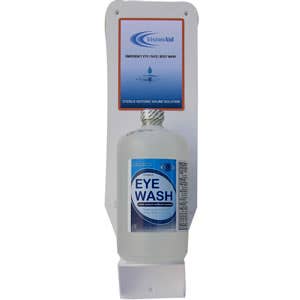 16 oz. VisionAid Eyewash & Facewash Single Station, Sterile Isotonic Buffered Solution, Radians 01018