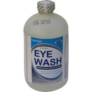 32 oz. VisionAid Quick-Pour Bottle Eyewash & Facewash Refills, Sterile Isotonic Buffered Solution, Radians 01024