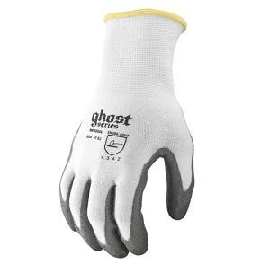 GHOST™ Series 13 Gauge Seamless High Performance Polyethylene (HPPE) Cut Resistant Gloves with Polyurethane Palm Grip, Level 3 Cut Protection, Radians RWG550M - Medium