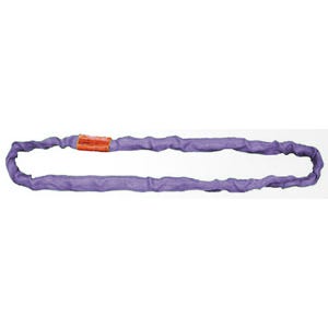 1" x 6' Tuflex Endless Roundsling, Rated Capacity - Vertical: 2600 lbs. Choker: 2100 lbs. Basket 90 Degree: 5200 lbs. Basket 45 Degree: 3600 lbs., Lift-All EN30X6 - 1/EA