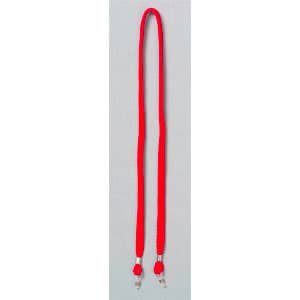24 Safety Glass Strap, Polypropylene Blend, Rubber Loops Attach to Eyewear Temples, Red