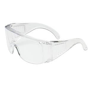 PIP Safety The Scout™ OTG Rimless Safety Glasses with Clear Temple, Clear Lens & Anti-Scratch Coating, Meets ANSI Z87.1+, Meets CSA Z94.3