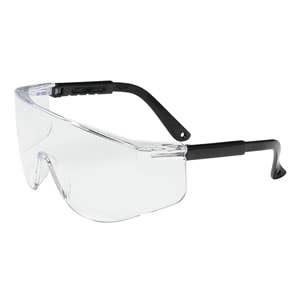 Zenon Z28™ OTG Rimless Safety Glasses with Black Temple, Clear Lens & Anti-Scratch Coating, Meets ANSI Z87.1+
