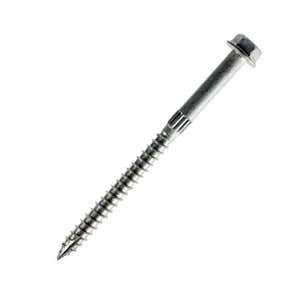 1/4" x 3" Strong-Drive ® SDS HEAVY-DUTY CONNECTOR Screws, 2" Thread Length, 3/8" Hex Washer Head, Type 17 Point, 316 Stainless Steel