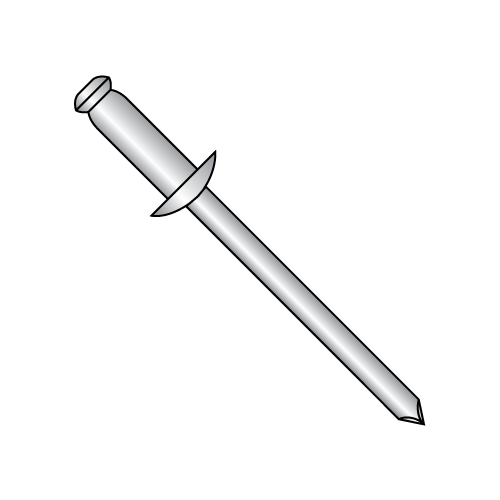 1/8 X 1/8 All Stainless Button Head Blind Rivet Grip Range - .063-.125 -