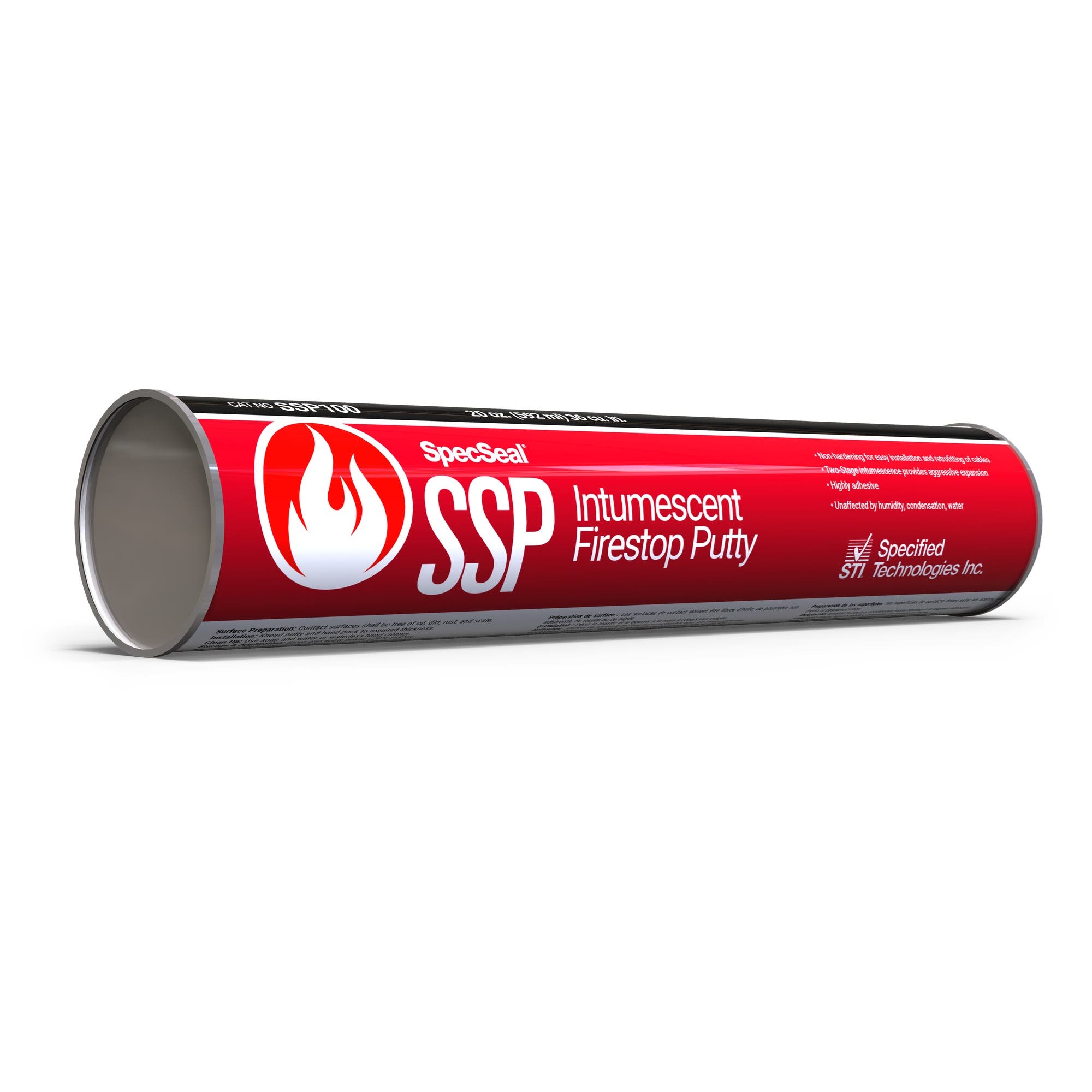 STI Series SSP Firestop Putty 36 Cu. In. Tube, SSP100