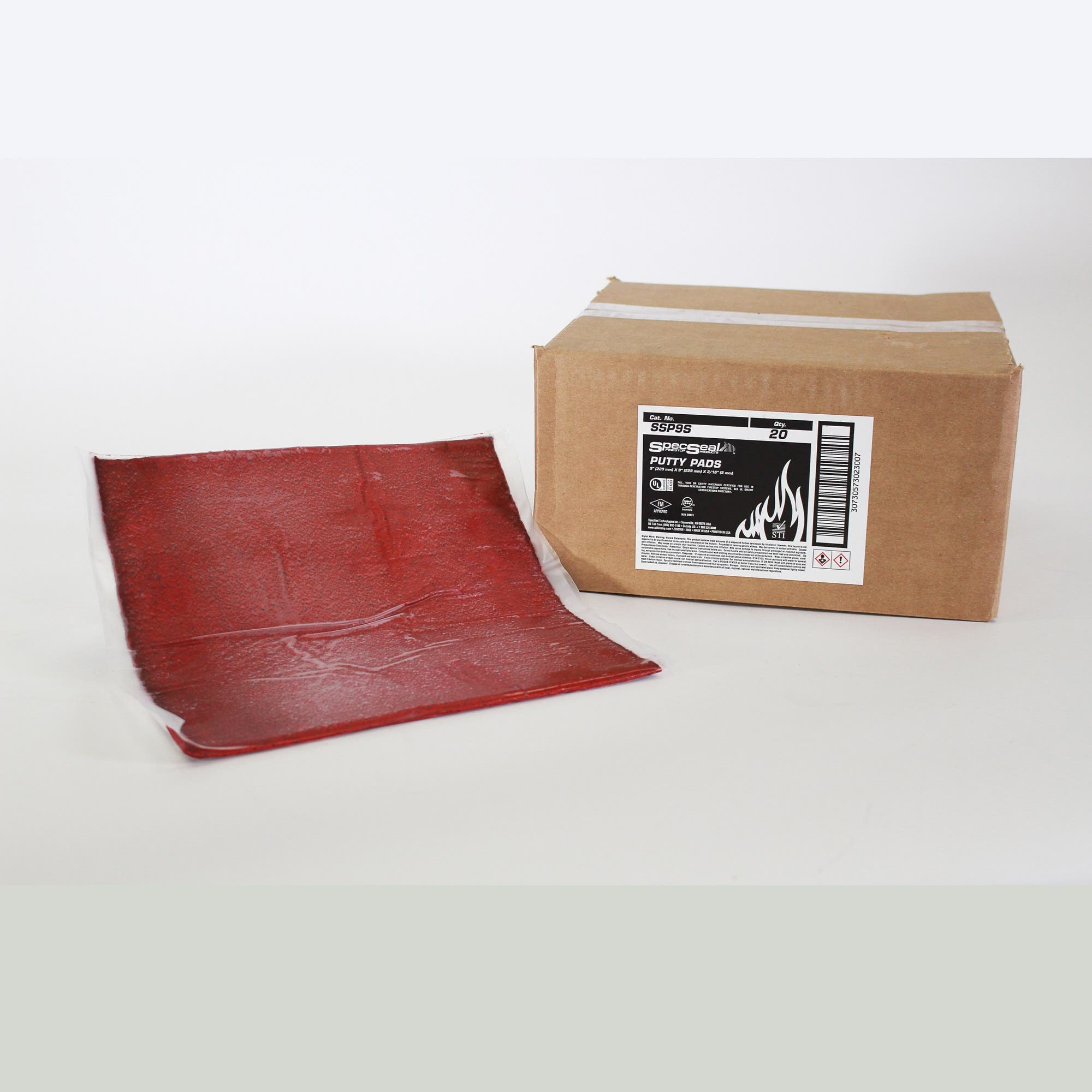STI SpecSeal SSP Firestop Putty Pad, 9" x 9", SSP9S