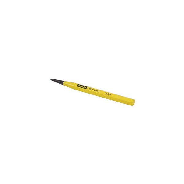 Stanley 5-1/2" Starter Punch, 3/32" Point Size, Hardened, Quenched and Tempered Steel for Long Life and Durability