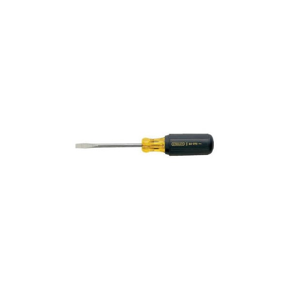 Stanley Vinyl Grip Standard Blade / Standard Tip Screwdriver, 4" x 1/4" Blade