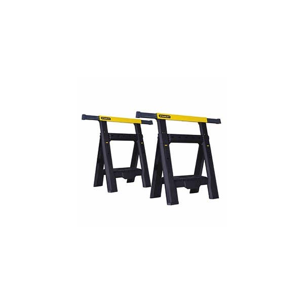 28-1/8" x 2-7/8" x 31-1/8" Sawhorses, 1000 lb. Weight Capacity per Pair, Stanley STST60626 - 1/PAIR