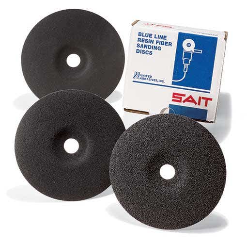 7" x 7/8" C Silicon Carbide Grain Fiber Discs, 80 Grit, Bulk Pack, United Abrasives 54080