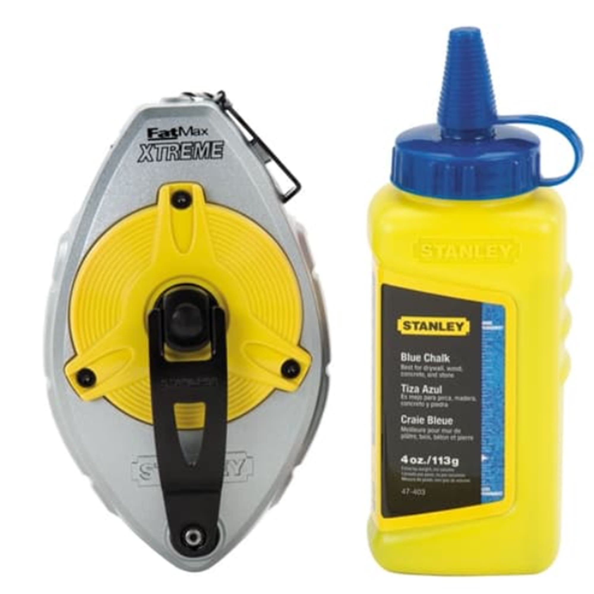Stanley FatMaxXtreme™ Chalk Box with 4 oz. Bottle of Blue Chalk, 100" Line Length, 47-482L