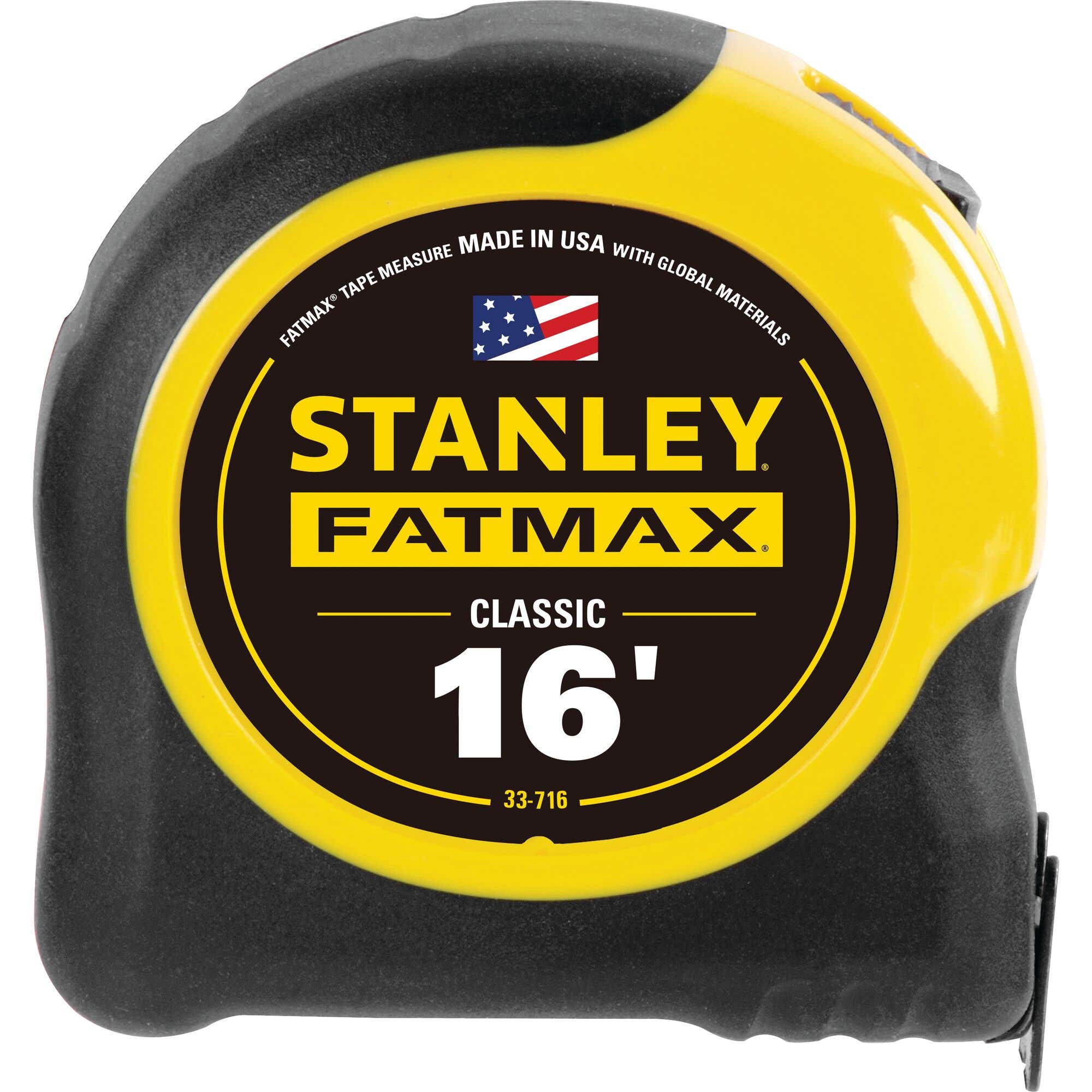 Stanley FATMAX® 16' Tape Measure, 1-1/4" Blade Width, 33-716
