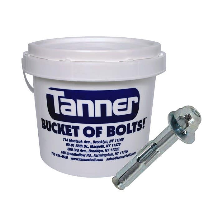 1/4" x 2-1/4", Sleeve Expansion Anchors, Acorn Nut, Carbon Steel Zinc Plated, Bucket-of-Bolts!® (1000 Pieces per Bucket)