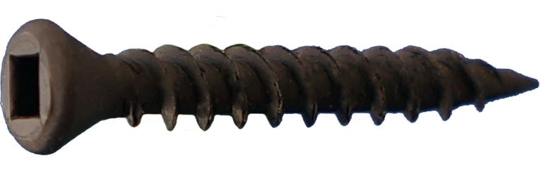 #6 x 1" Drywall Screws, Trim Head, Square Drive, 16 TPI, Phosphate