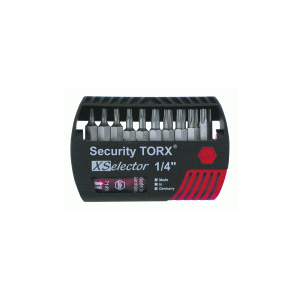 X-Selector Bit Set w/Tamper Resistant Bits Contains Sizes: #7,#8,#9,#10, #15,#20,#25,#27,#30,#40