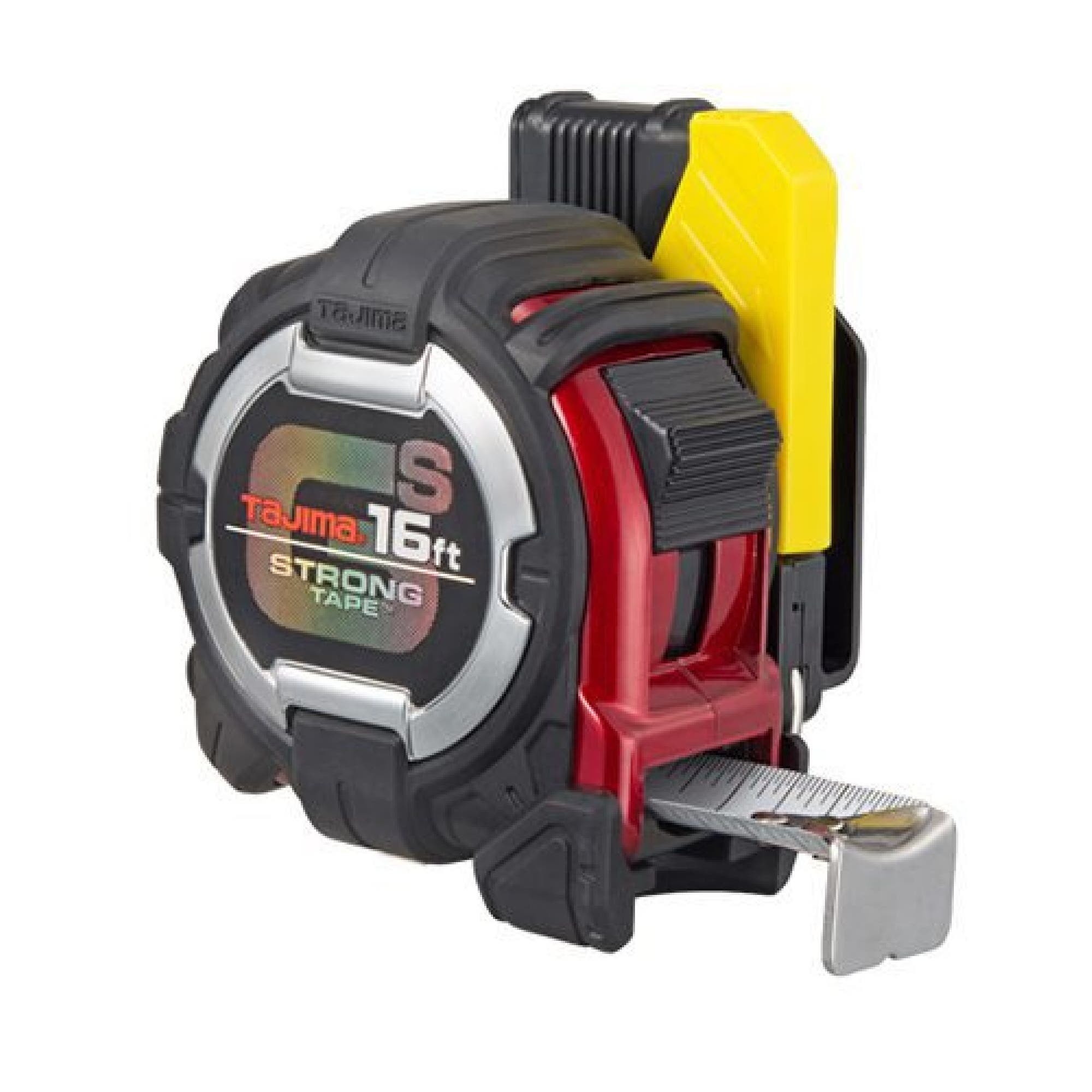 Tajima GS LOCK™ 16' x 1" Extra Stiff Tape Measure with Safety Belt Holder, GSSF-16BW
