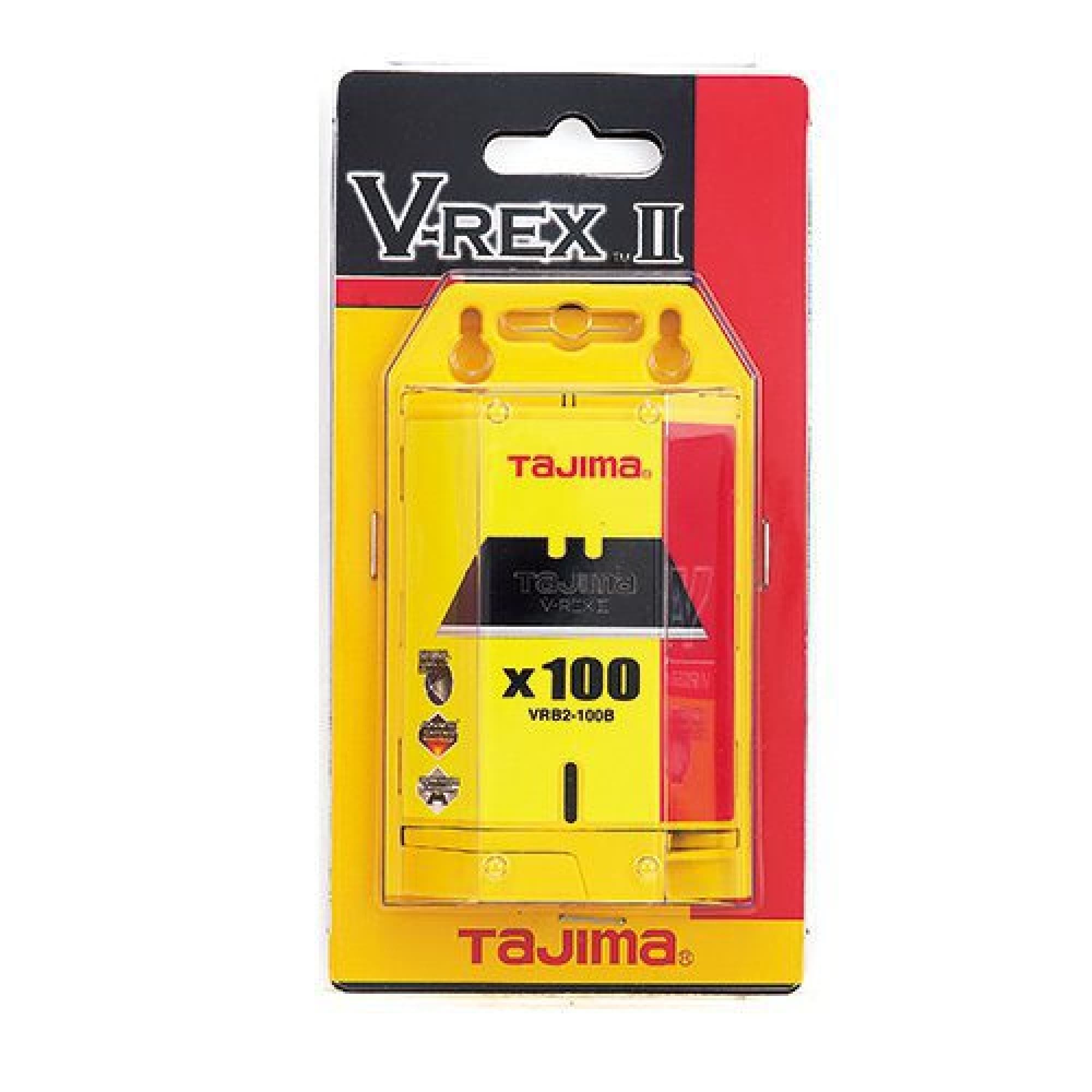 Tajima V-REX™ II Steel Utility Knife Blades, 100-Pack, VRB2-100B