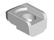1" Type BA Recessed Size 3, Flat Flange Steel to Steel Structural Beam Clamp