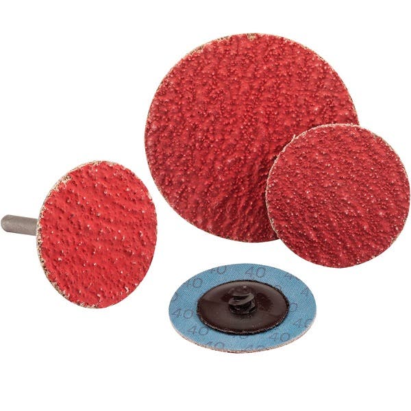 2 9S Ceramic Aluminum Oxide with Grinding Aid Sait-Lok™ Laminated Discs, 36 Grit, United Abrasives 50921