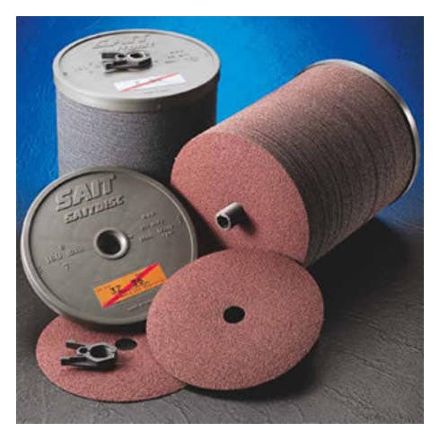 9-1/8" x 7/8" AZX Zirconium Fiber Discs, Economical Zirconium Grain, 50 Grit, United Abrasives 69850