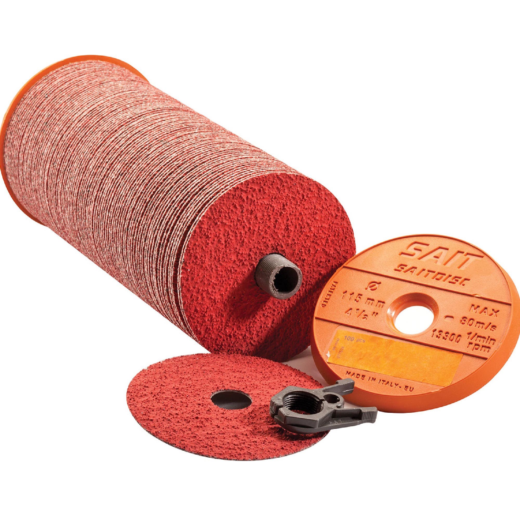 7" 9.3 Power Max Ceramic Fiber Discs with Grinding Aid, 50 Grit
