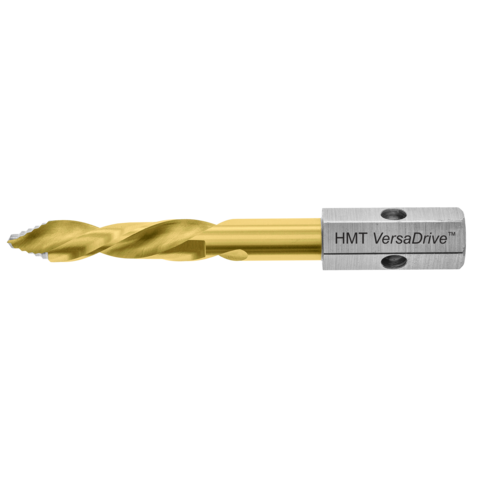 7/32" VersaDrive® TurboTip Impact Drill Bits, Stepped Tip, 11mm VersaDrive Hex Shank, High-Grade Tool Steel / Titanium Coating