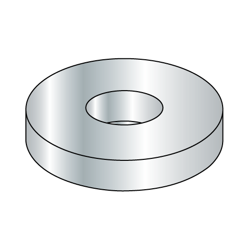 7/8" SAE Flat Washers, 15/16" Inside Dia, 2-1/4" Outside Dia, 11/64" Thickness, Steel, Zinc Plated - 5lb.