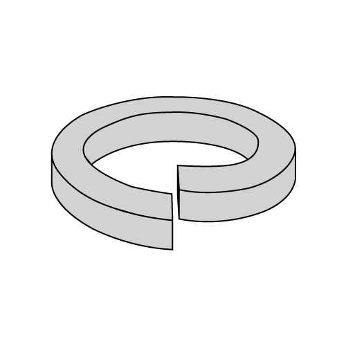 1" Medium Split Lock Washers, Hot Dip Galvanized
