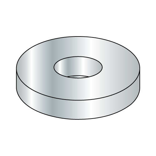 7/8" USS Flat Washers, 15/16" Inside Dia, 2-1/4" Outside Dia, 11/64" Thickness, Steel, Zinc Plated- 5lb.