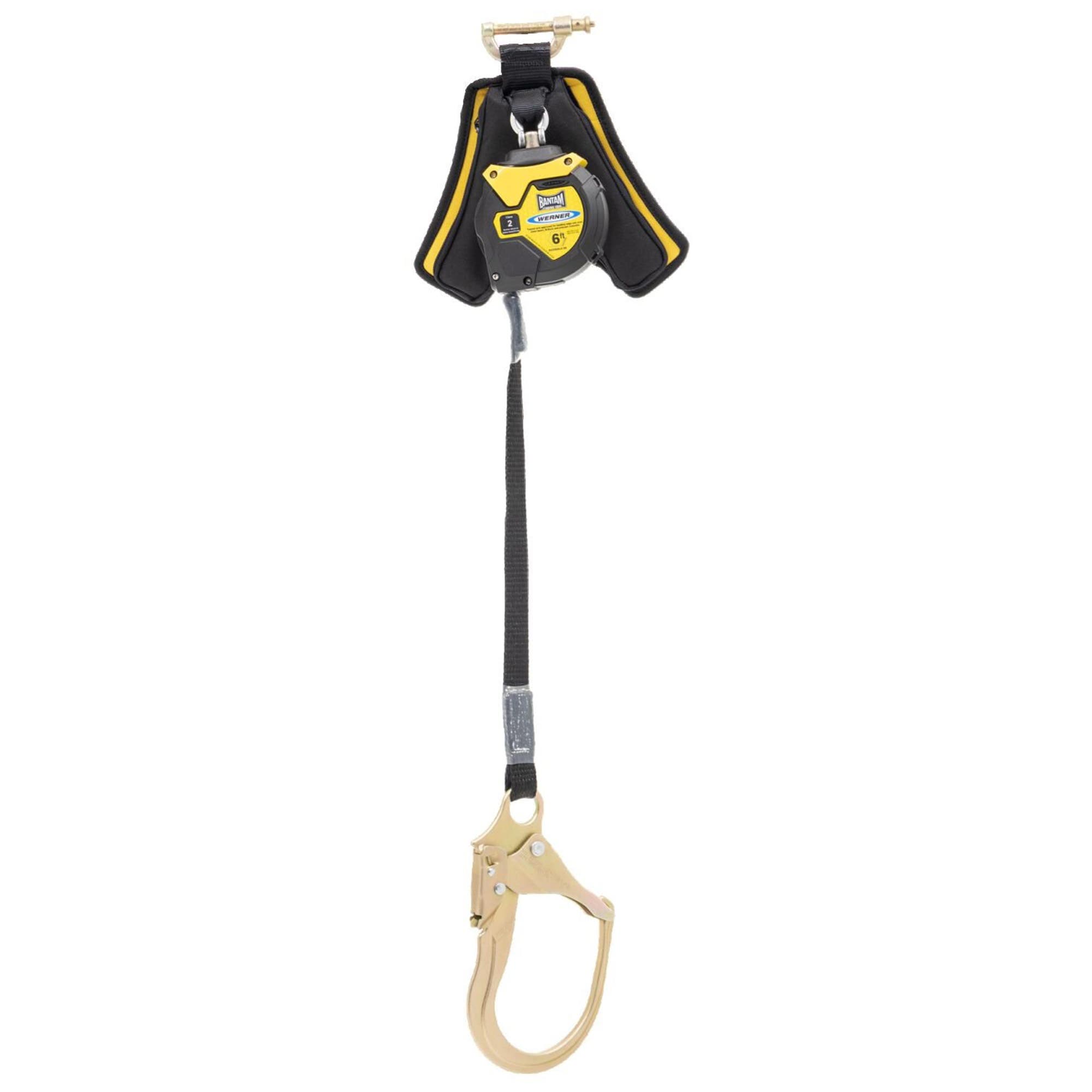 Werner® R430006LE-SR 6' Bantam Web Leading Edge Self Retracting Lifeline, Steel Form Hook
