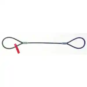 1" x 9' Wire Rope Sling, Eye & Eye, 6 x 10 IWRC, Made in USA - 1/EA