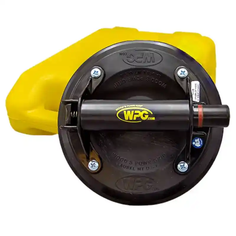 Woods Powr-Grip 8" Industrial Grade Flat Vacuum Cup with Plastic Handle for Glass