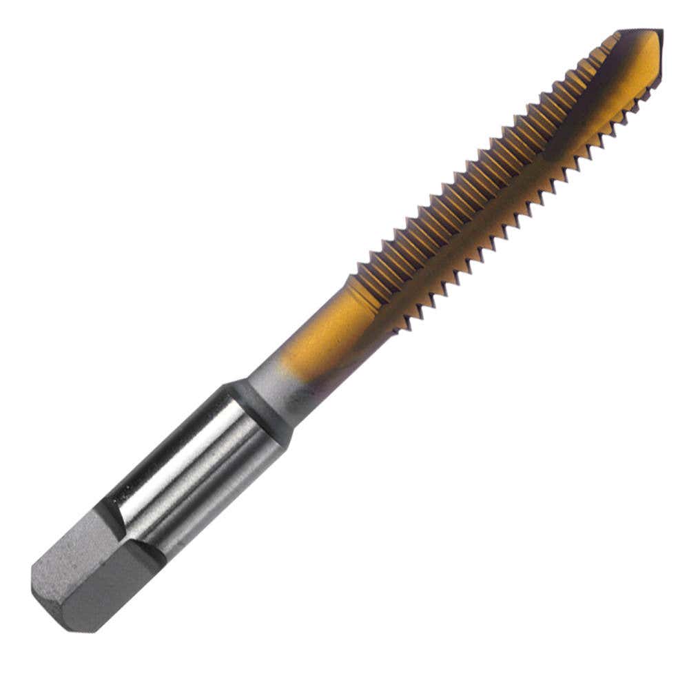 #6-32 - XL22T Brute Platinum Spiral Point Taps, Plug Taps, 32 TPI (Threads per Inch), Heavy Duty, 3 Flutes, Titanium Nitride Surface Treatment, Champion XL22T-6-32