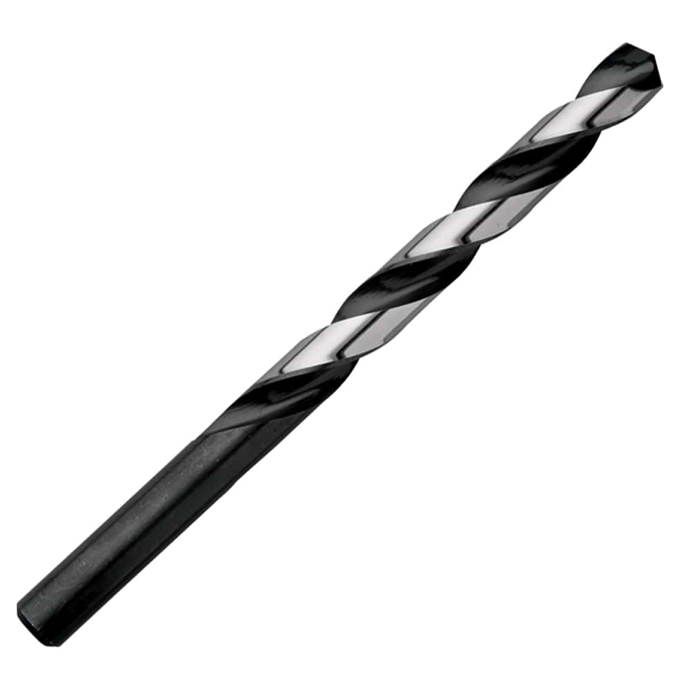31/64" Champion XL5 Brute Platinum Jobber Drills, Heavy Duty, Straight Shank, 135 Degree Split Point, HSS with NOMO Surface Treatment, Black & Bright Finish